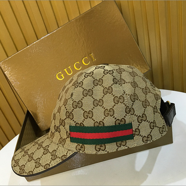 Gucci Original GG Canvas Baseball Hat With Web - DesignerGu