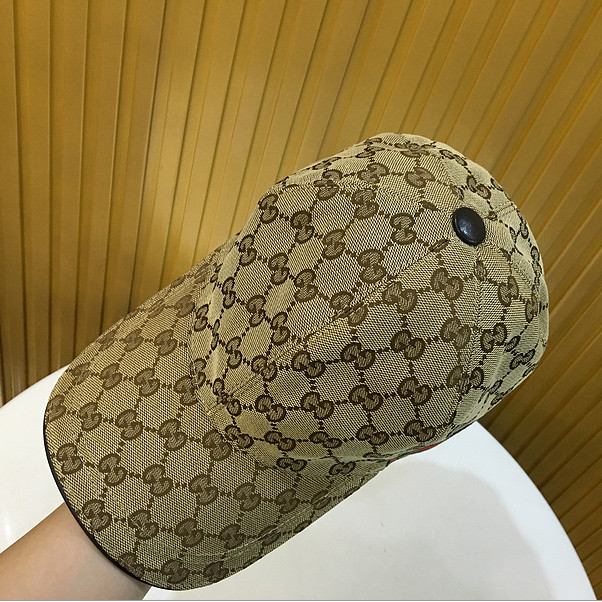 Gucci Original GG Canvas Baseball Hat With Web - DesignerGu