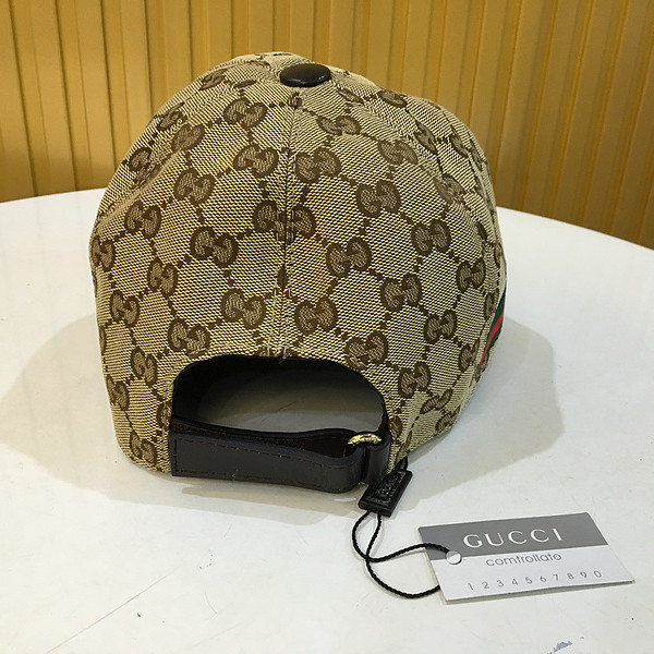 Gucci Original GG Canvas Baseball Hat With Web - DesignerGu