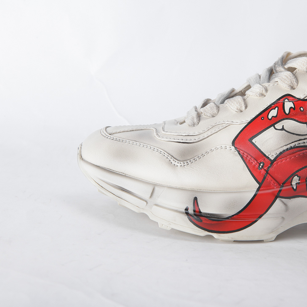 Gucci Rhyton Sneaker With Mouth Print - DesignerGu