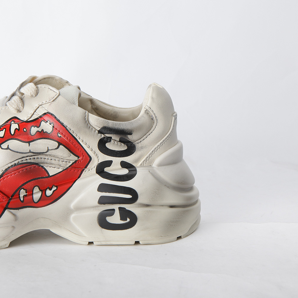 Gucci Rhyton Sneaker With Mouth Print - DesignerGu