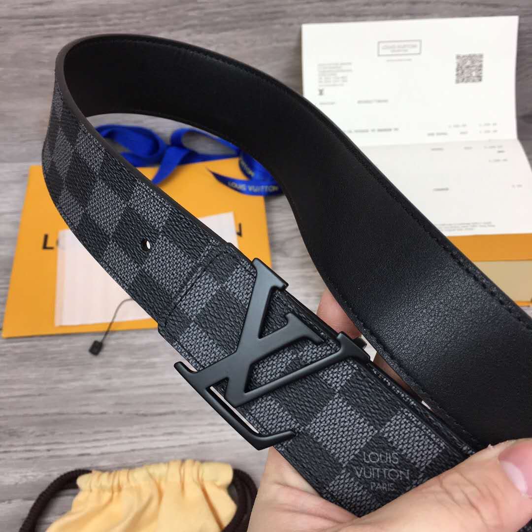 Louis Vuitton Damier Belt In Black - DesignerGu