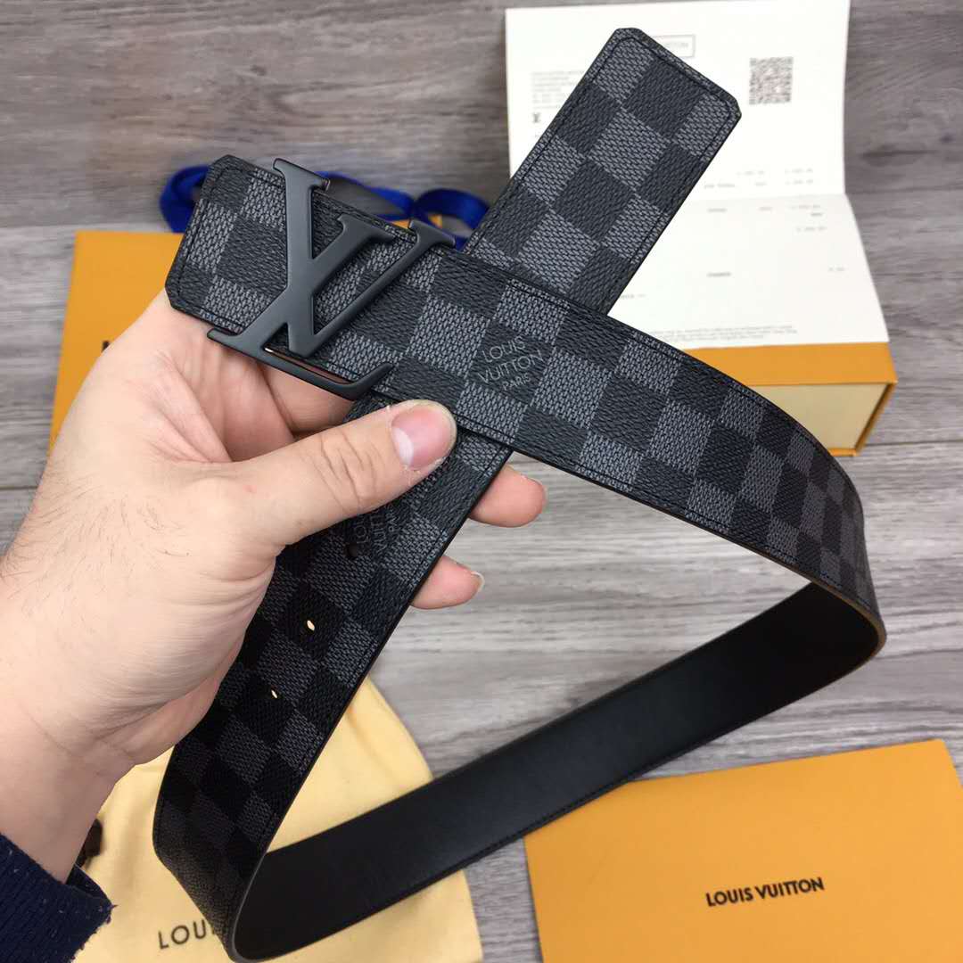 Louis Vuitton Damier Belt In Black - DesignerGu