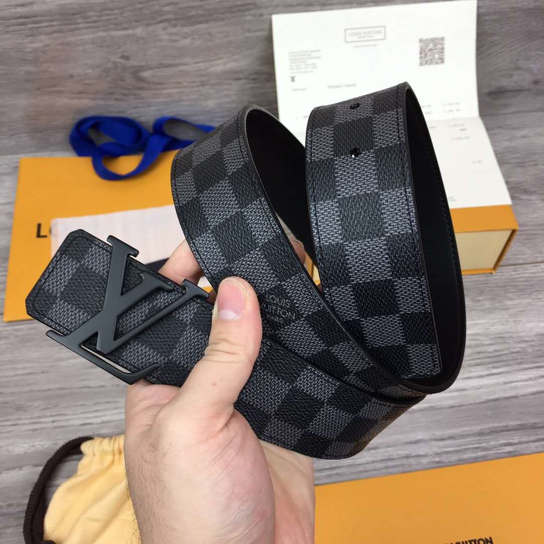 Louis Vuitton Damier Belt In Black - DesignerGu