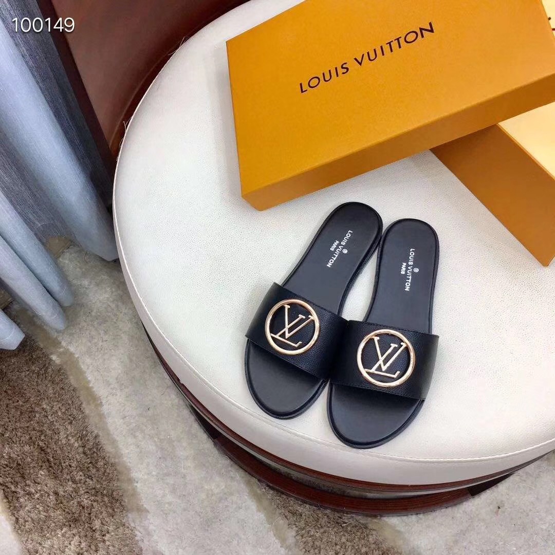 Louis Vuitton Lock It Flat Mule  - DesignerGu