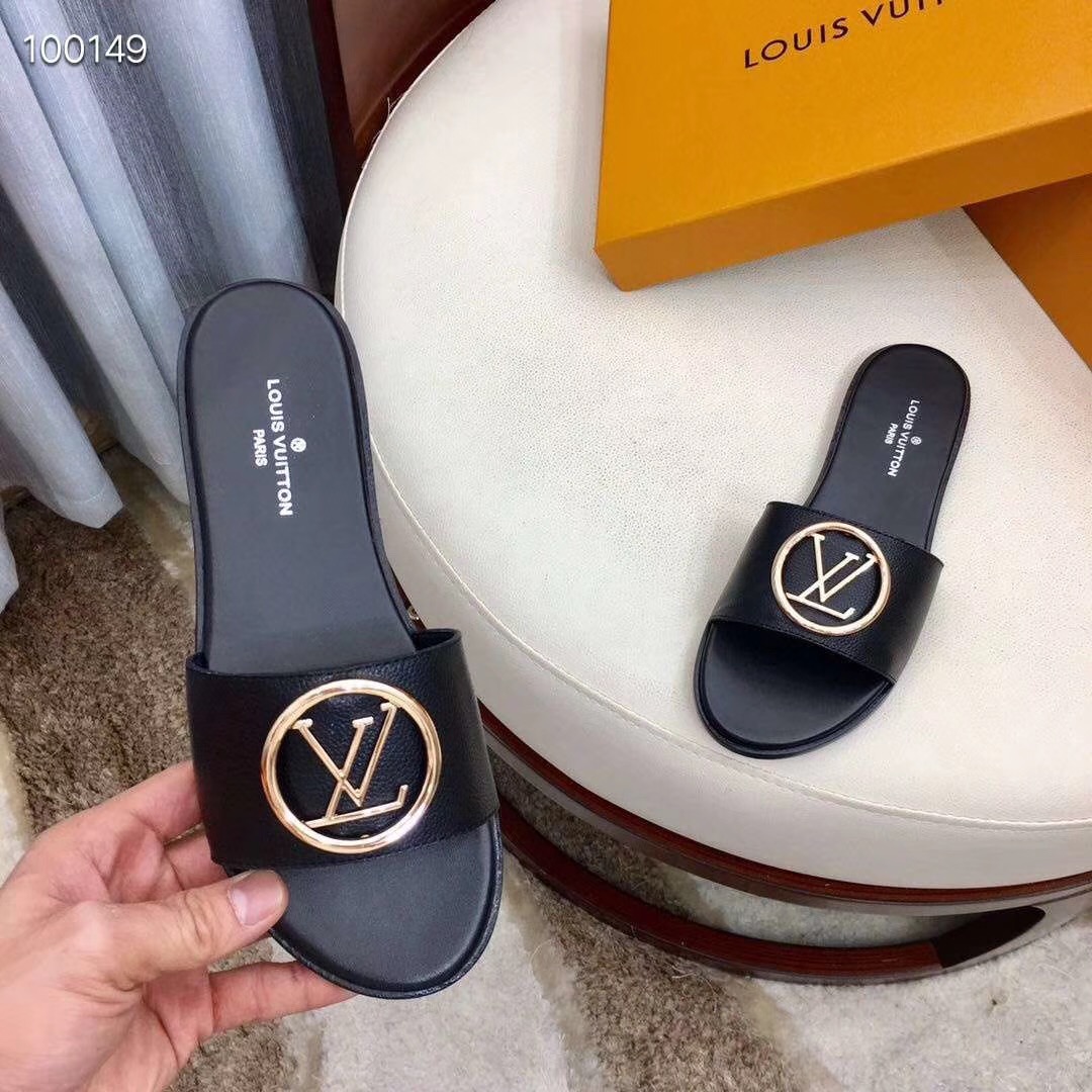 Louis Vuitton Lock It Flat Mule  - DesignerGu