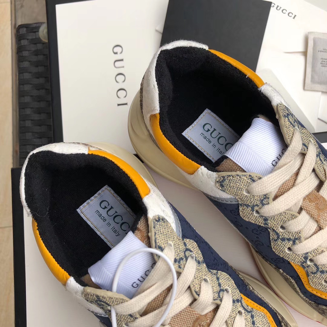 Gucci GG Rhyton Sneaker (UK SIZE) - DesignerGu