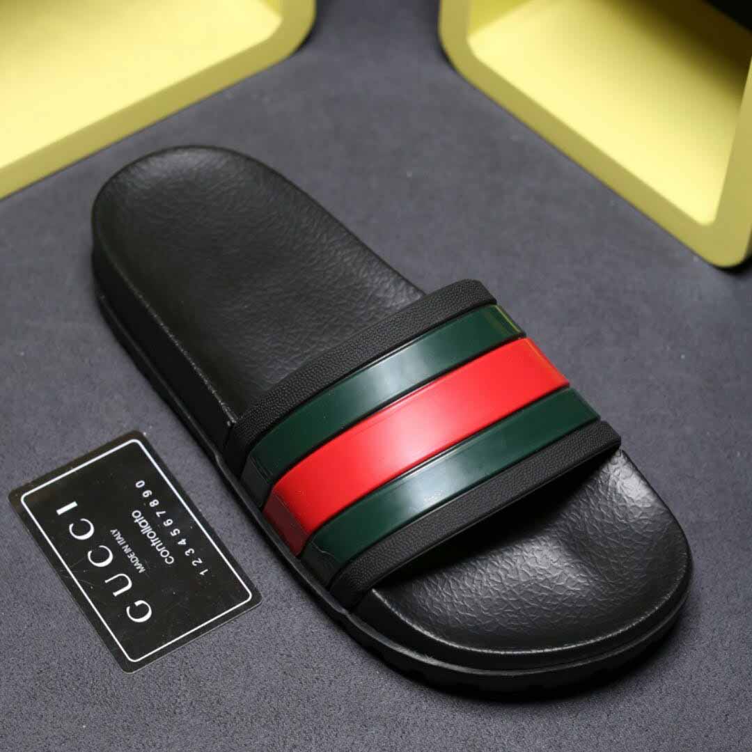 Gucci Web Slide Sandal - DesignerGu