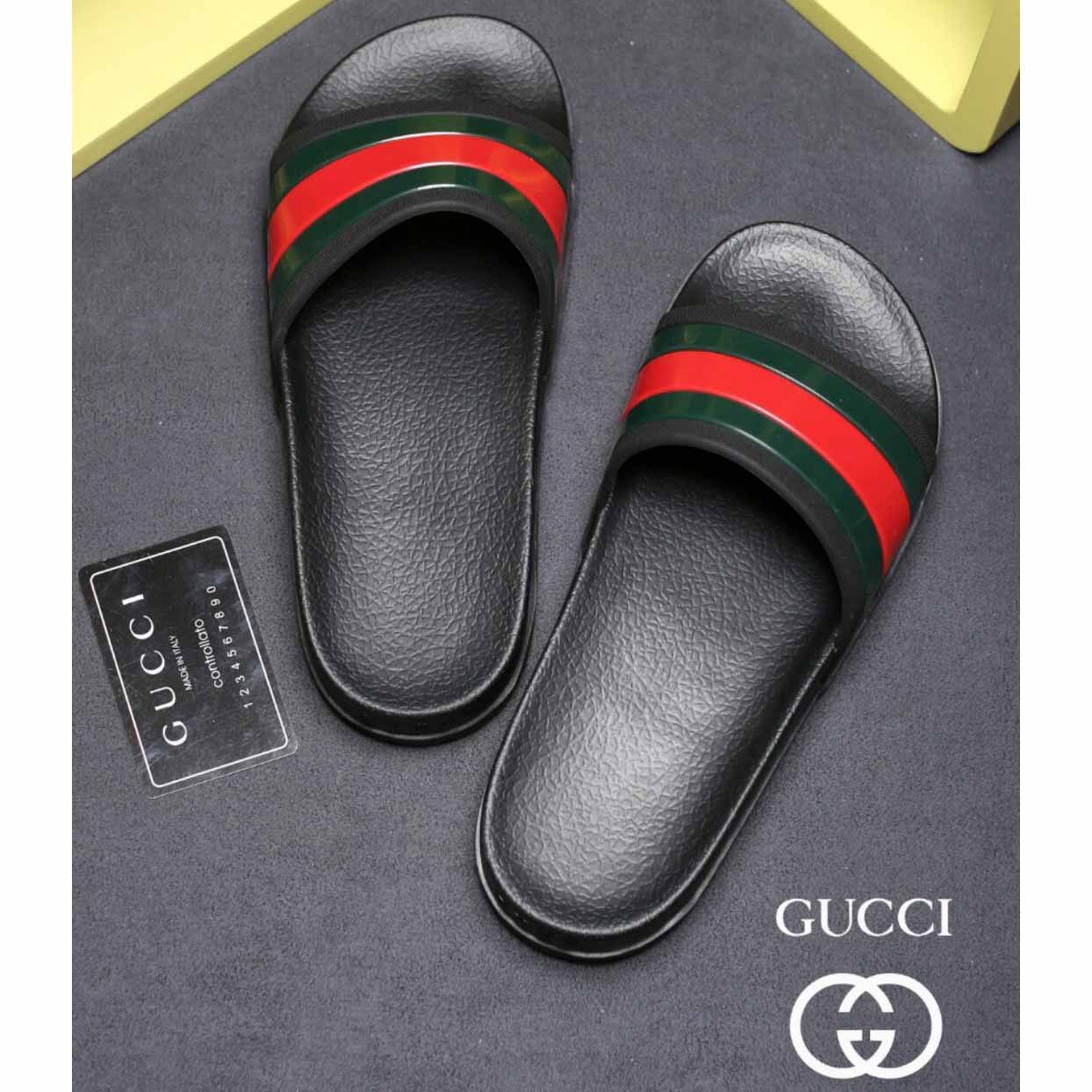 Gucci Web Slide Sandal - DesignerGu