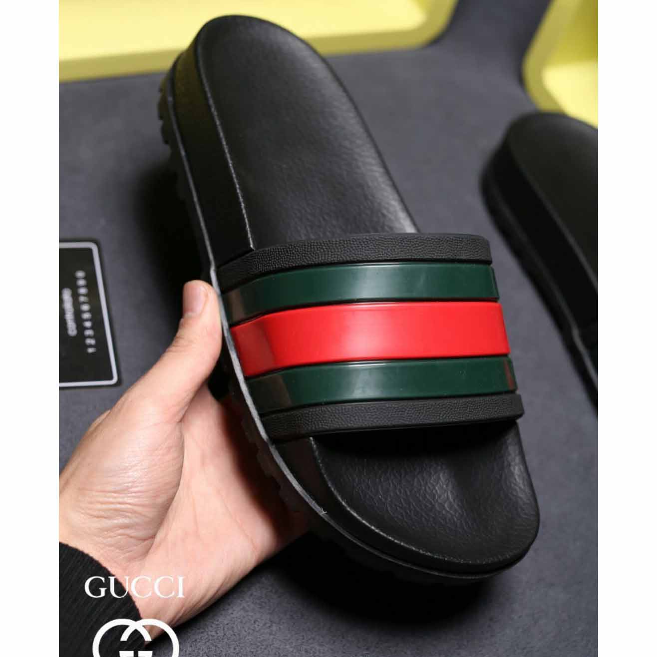 Gucci Web Slide Sandal - DesignerGu