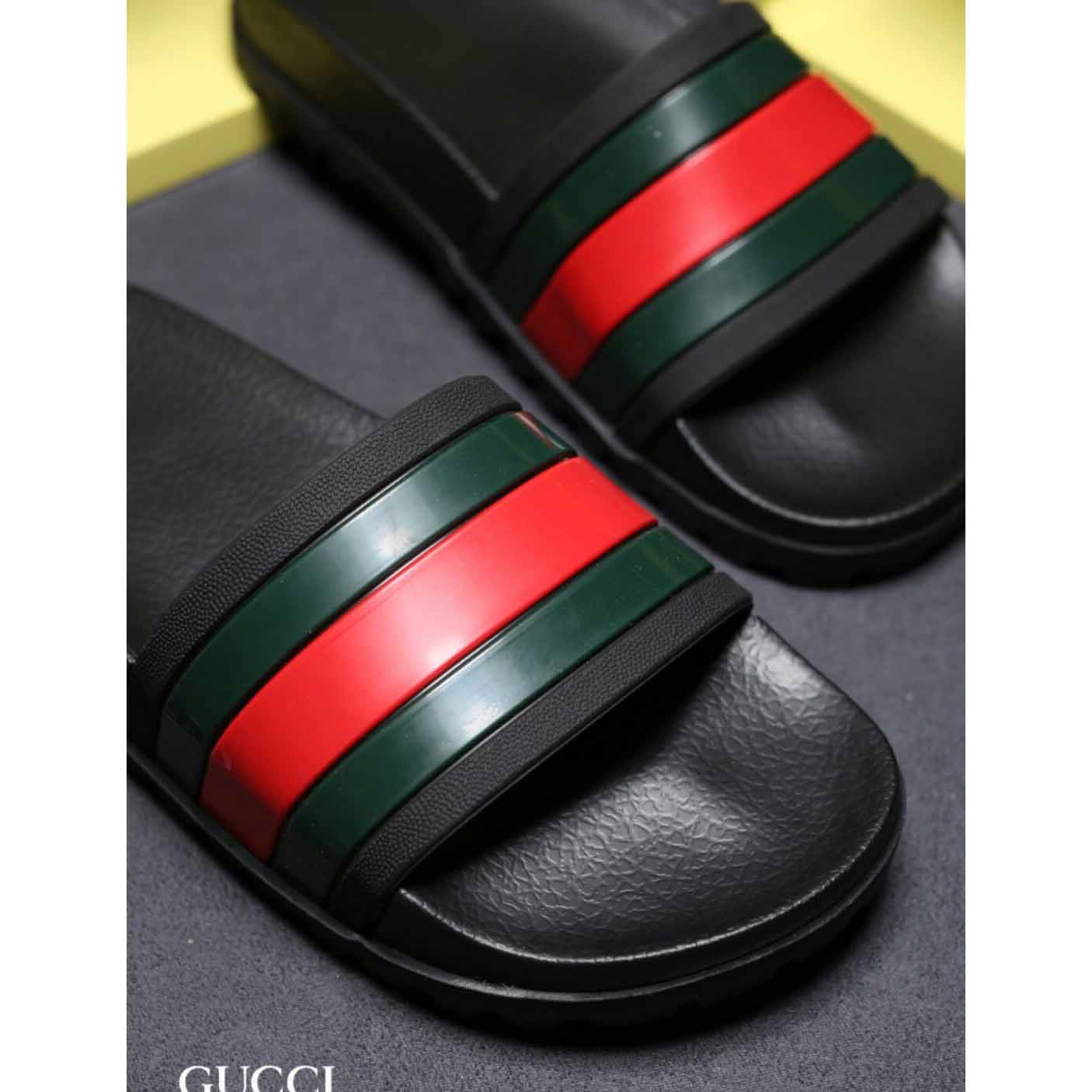 Gucci Web Slide Sandal - DesignerGu