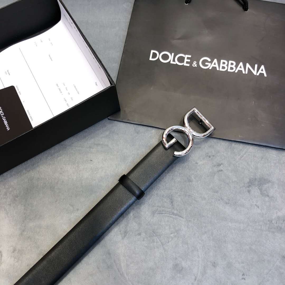 Dolce & Gabbana DG Black Belt  - DesignerGu