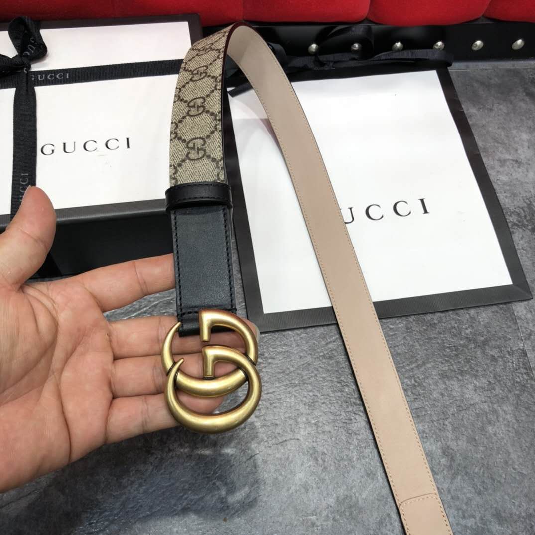 Gucci GG Belt With Double G Buckle - DesignerGu