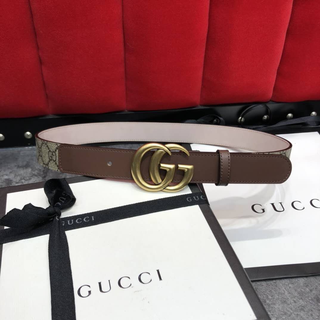 Gucci GG Belt With Double G Buckle - DesignerGu