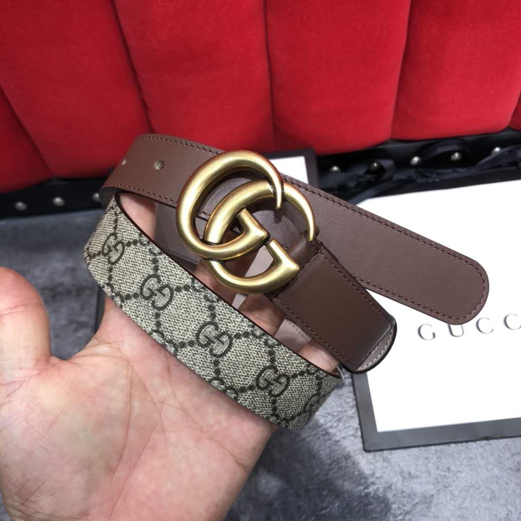 Gucci GG Belt With Double G Buckle - DesignerGu