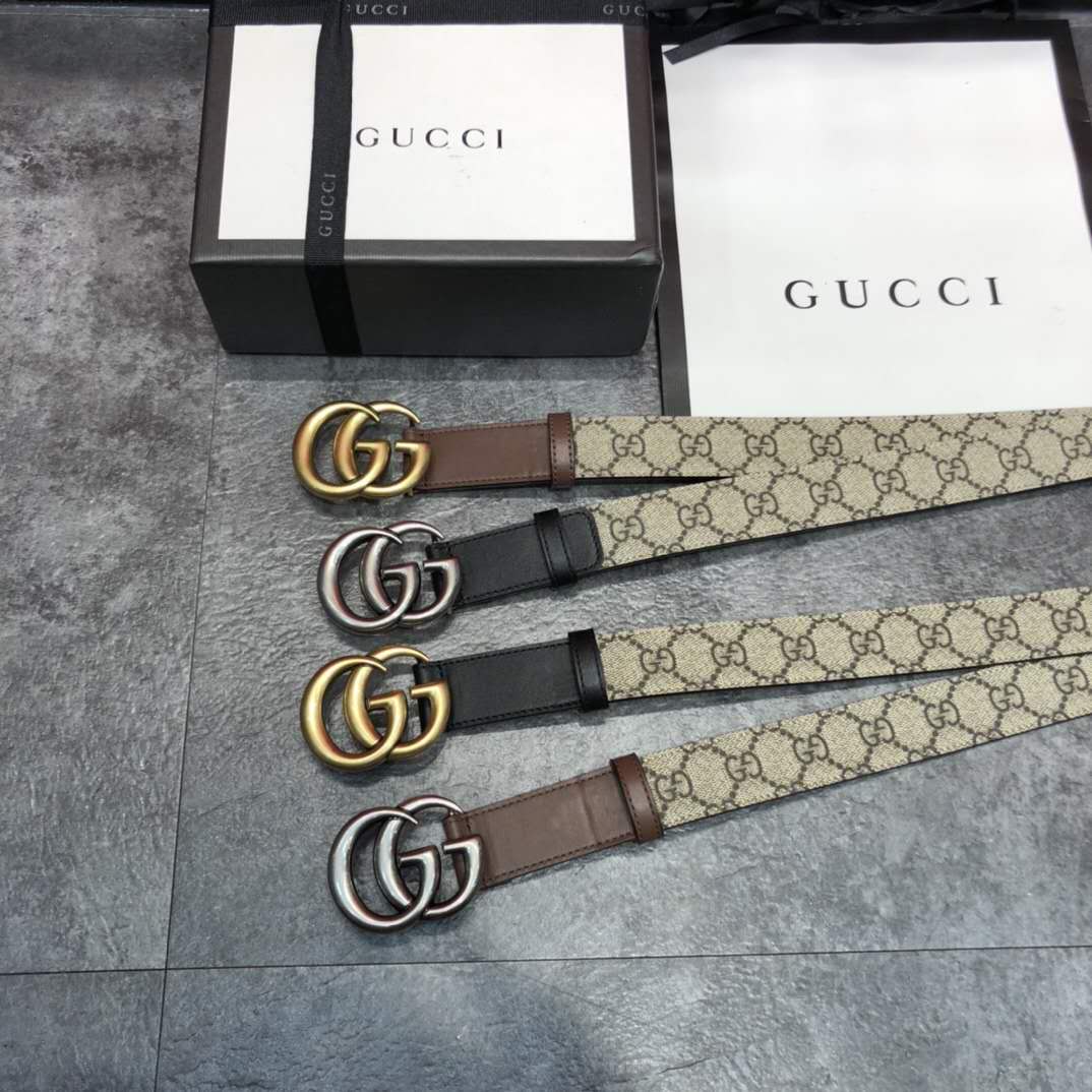 Gucci GG Belt With Double G Buckle - DesignerGu