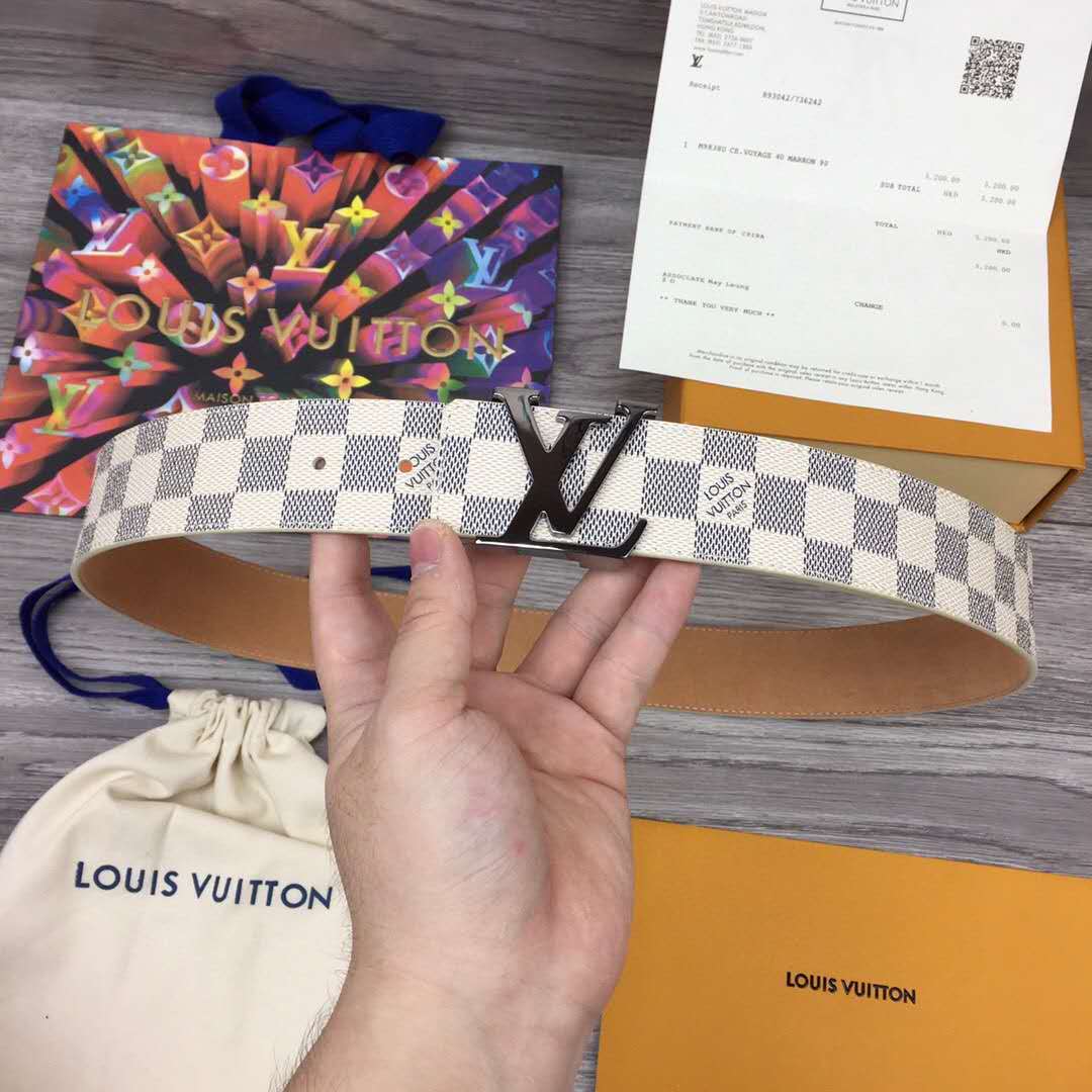 Louis Vuitton Initiales Damier Belt - DesignerGu