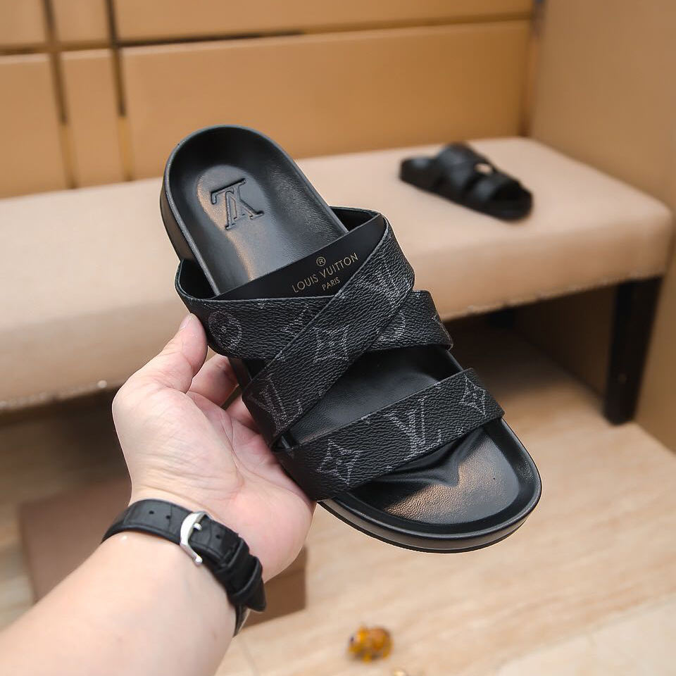 Louis Vuitton Monogram Slippers(Upon UK size) - DesignerGu