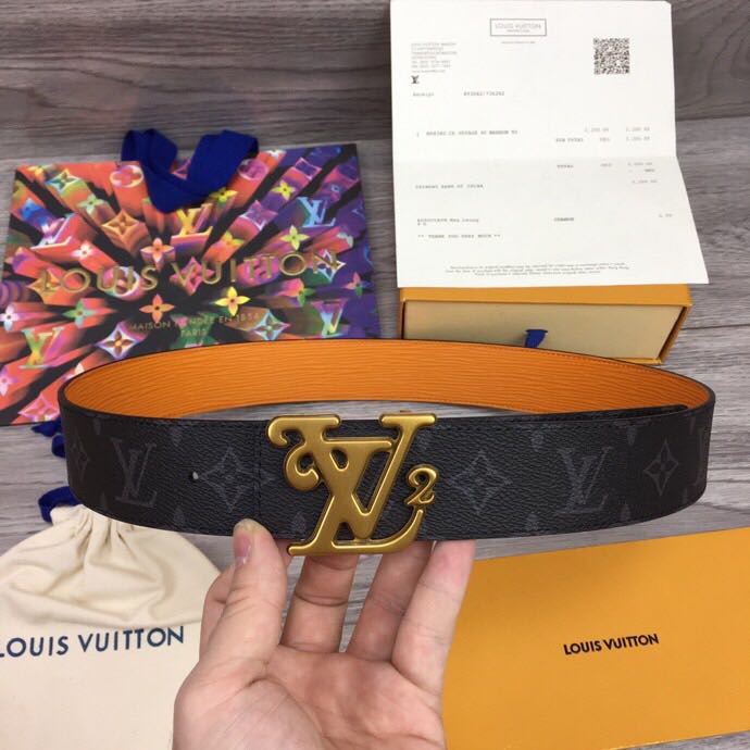 Louis Vuitton Squared 40MM Belt - DesignerGu