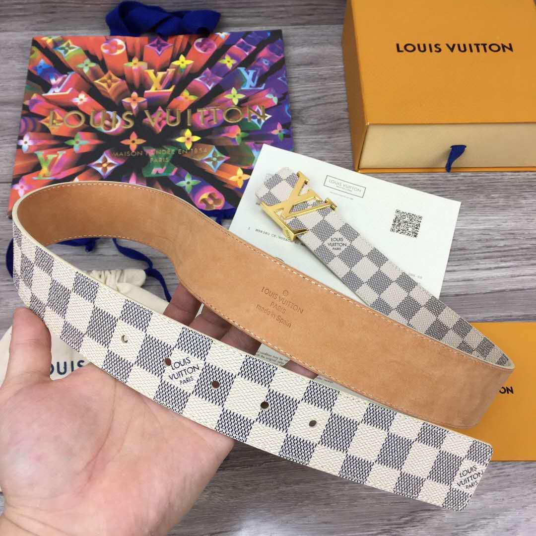 Louis Vuitton Initiales Damier Belt - DesignerGu