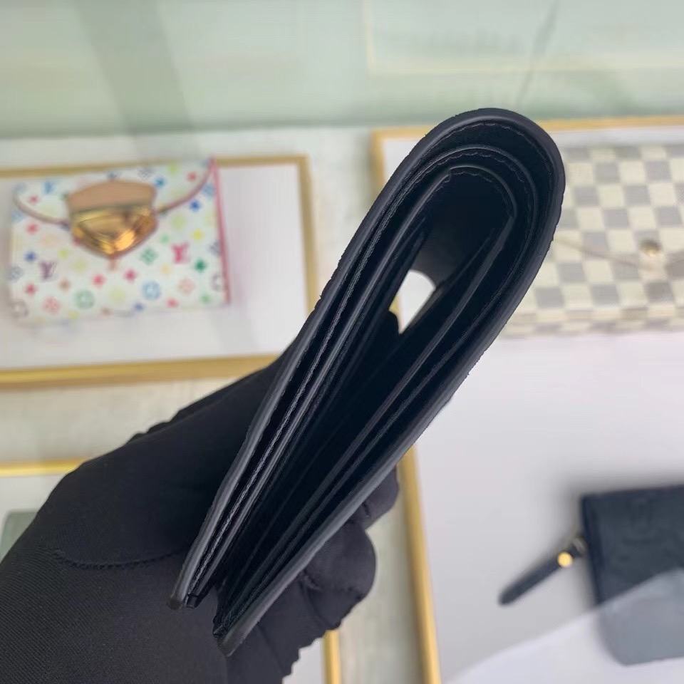 Louis Vuitton  Monogram Black Wallet - DesignerGu