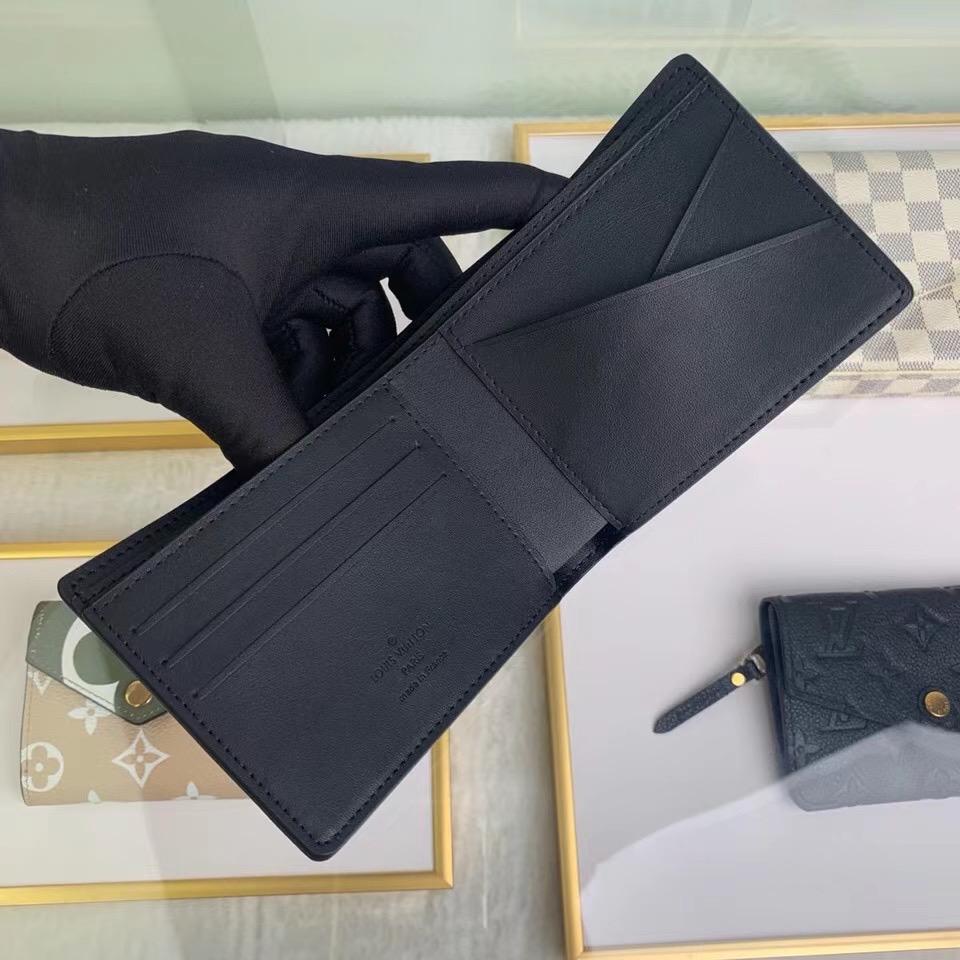 Louis Vuitton  Monogram Black Wallet - DesignerGu