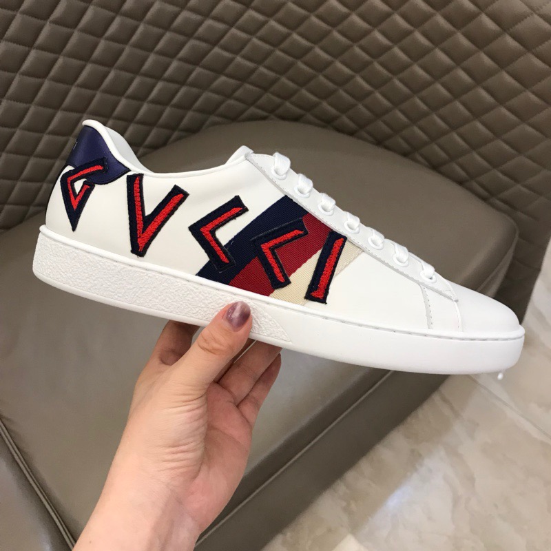 Gucci Letter Ace Embroidered Sneaker - DesignerGu