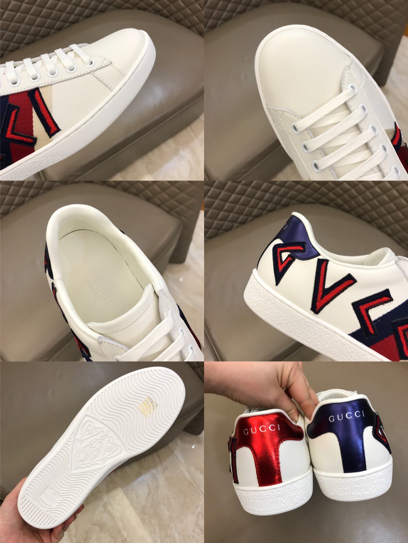 Gucci Letter Ace Embroidered Sneaker - DesignerGu