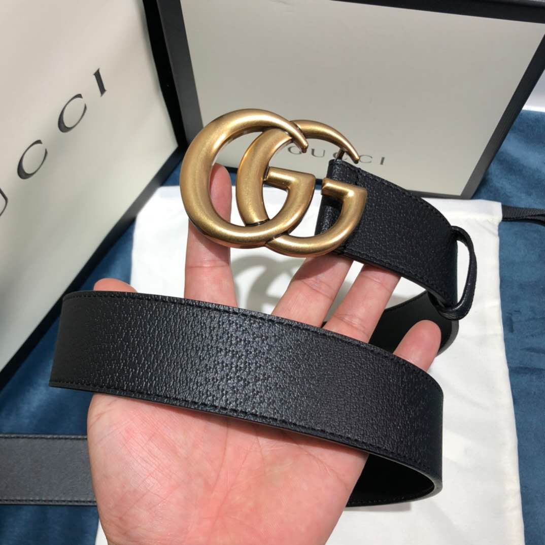 Gucci Black Belt ,1.5 Inch Buckle 3.003W*2.36 H Inches - DesignerGu