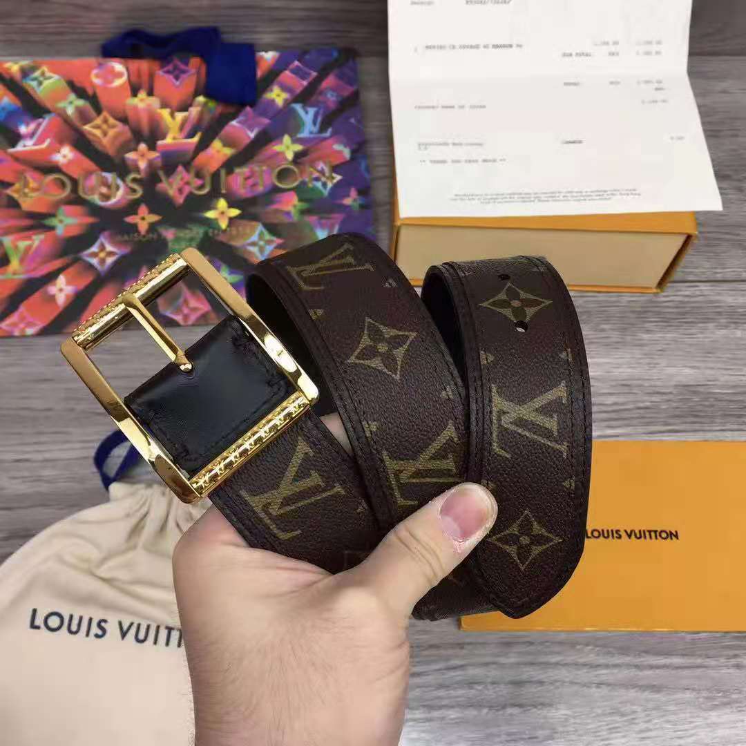 Louis Vuitton Monogram Belt - DesignerGu