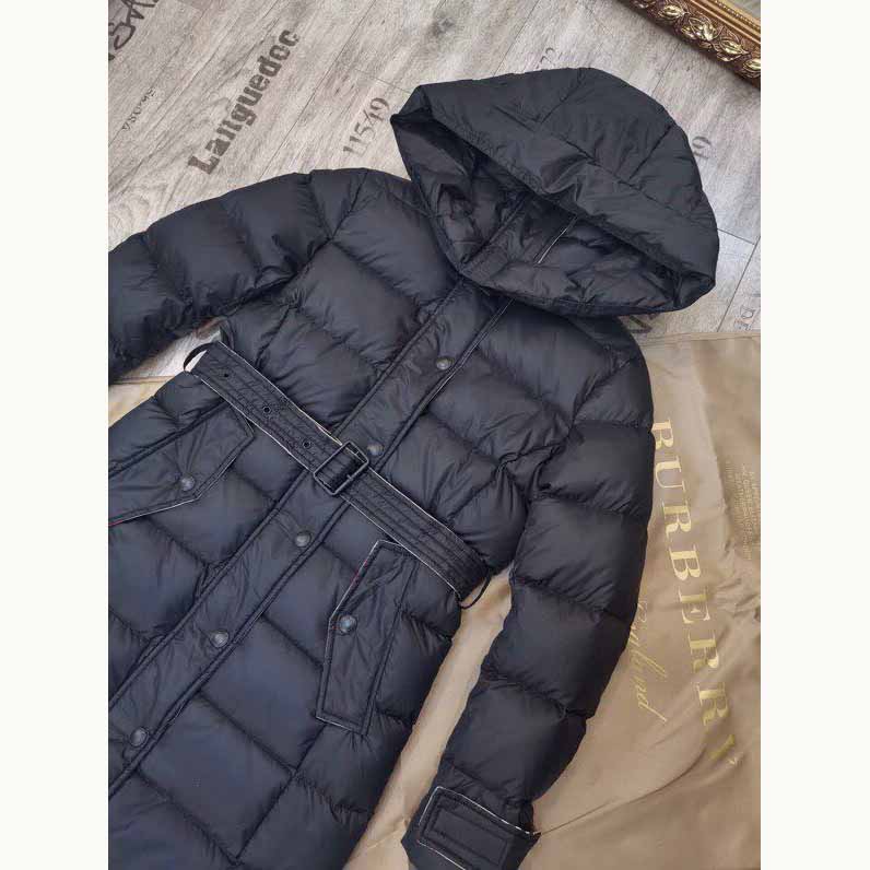 Burberry Belted Long Down Jacket - DesignerGu