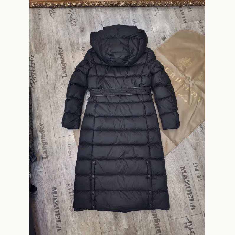 Burberry Belted Long Down Jacket - DesignerGu