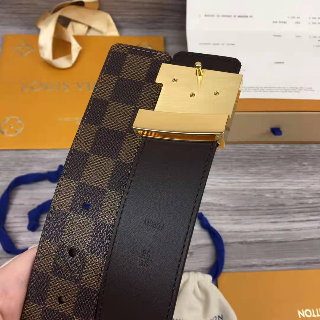 Louis Vuitton Initiales Damier Belt - DesignerGu