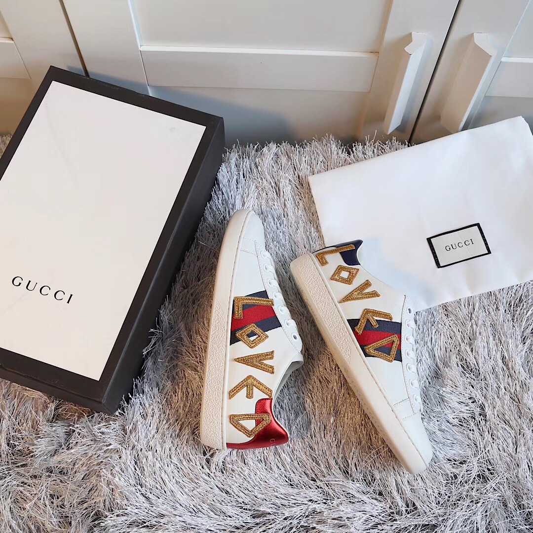 Gucci Ace Embroidered Sneaker - DesignerGu