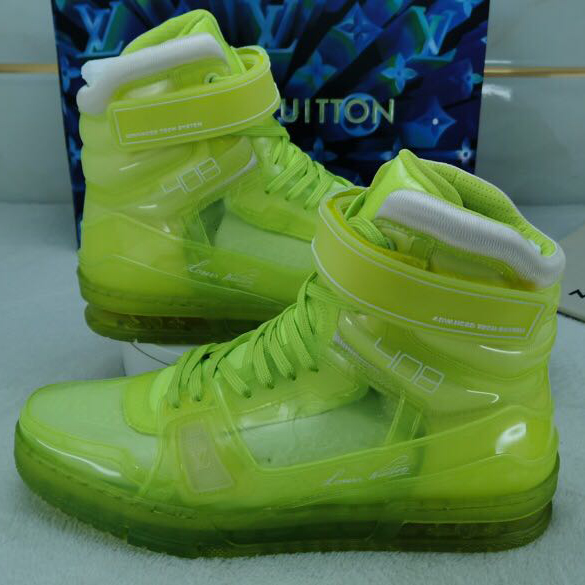 Louis Vuitton Trainer High Top Sneaker - DesignerGu