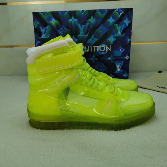 Louis Vuitton Trainer High Top Sneaker - DesignerGu