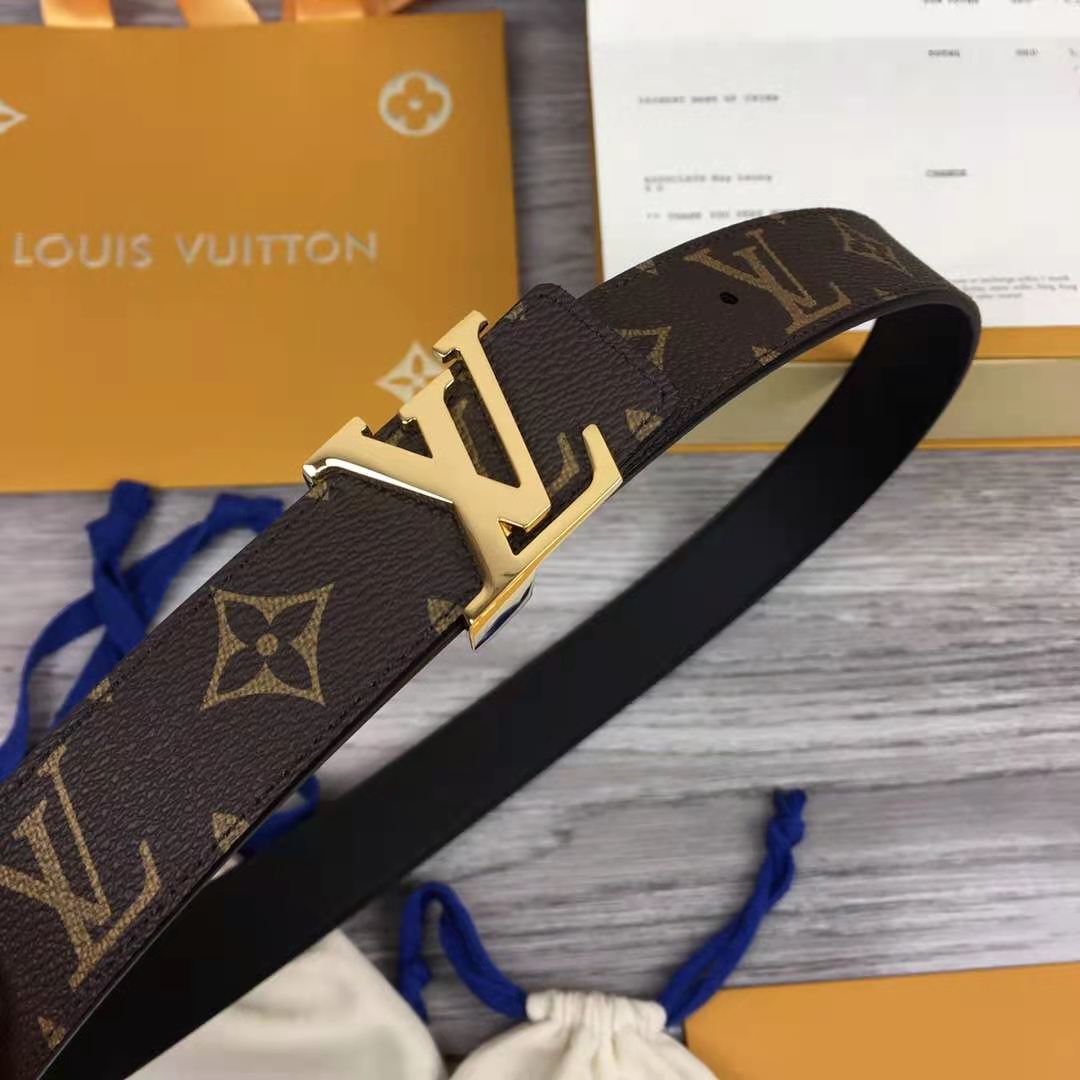 Louis Vuitton Initiales Monogram Belt - DesignerGu