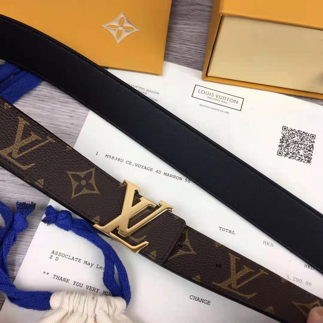 Louis Vuitton Initiales Monogram Belt - DesignerGu