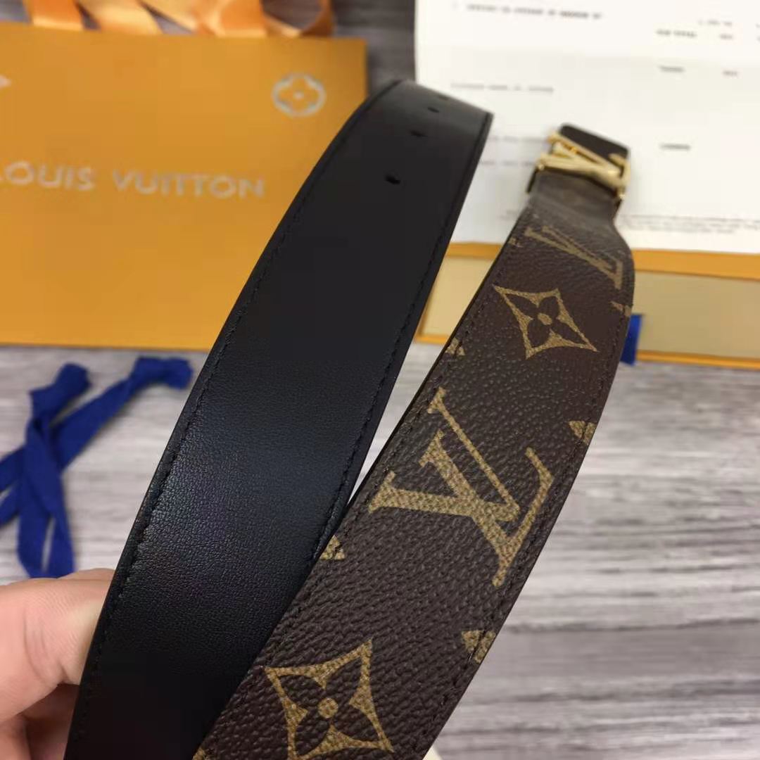 Louis Vuitton Initiales Monogram Belt - DesignerGu