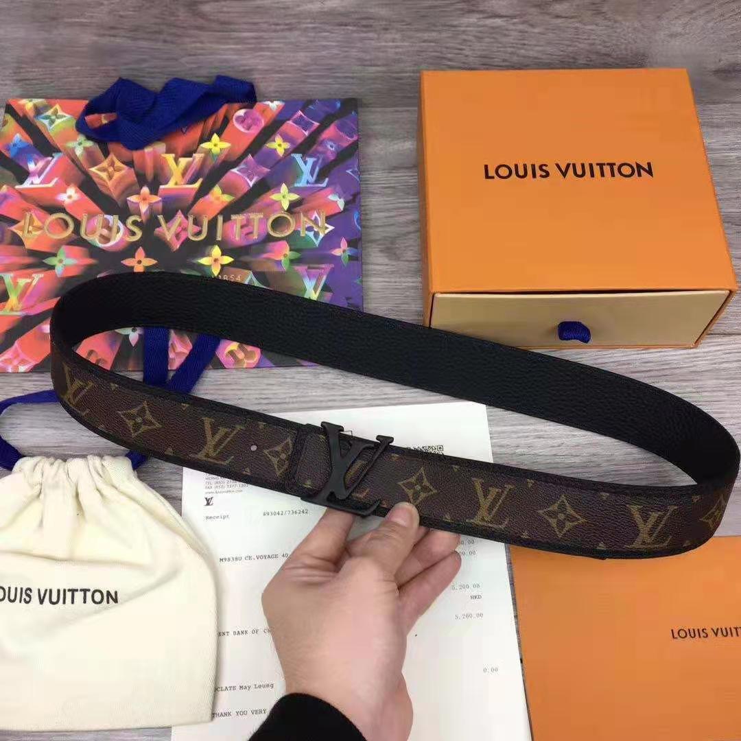 Louis Vuitton Initiales Monogram Belt - DesignerGu