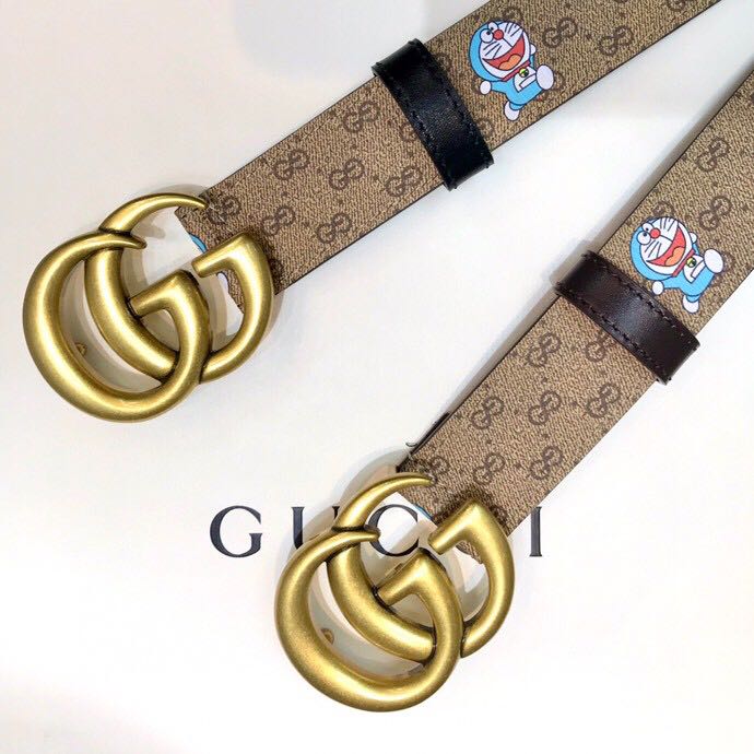 Gucci Doraemon Print Belt - DesignerGu