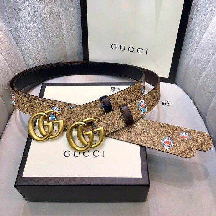 Gucci Doraemon Print Belt - DesignerGu