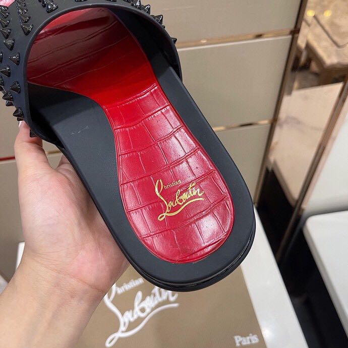 Christian Louboutin Man Slippers Flats - DesignerGu