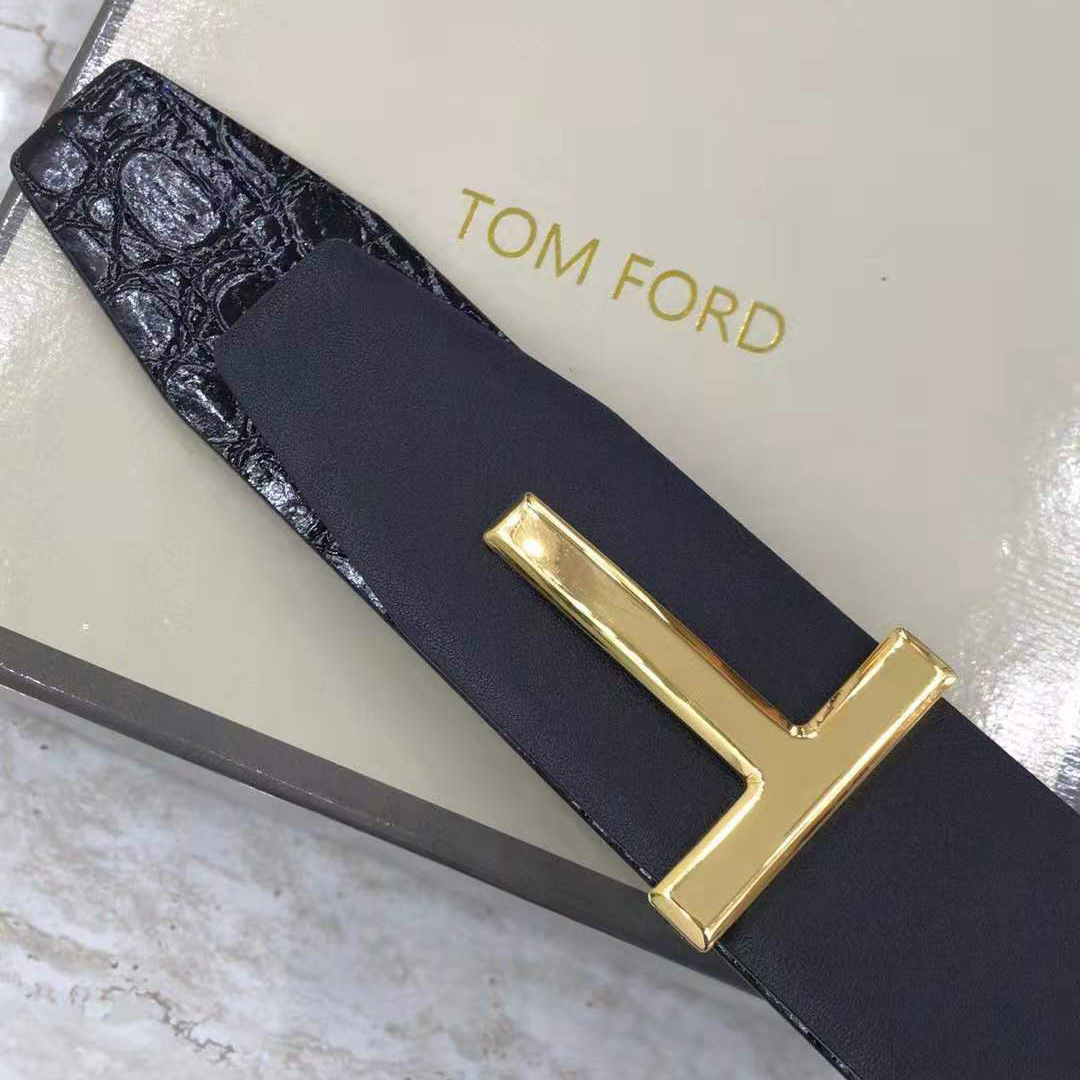 Tom Ford Crocodile Icon Belt - DesignerGu