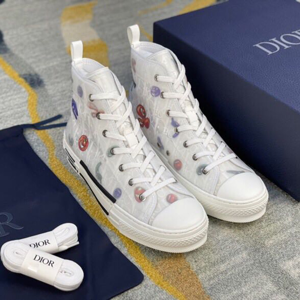 Dior B23 Dior And Kenny Scharf High-Top Sneaker - DesignerGu