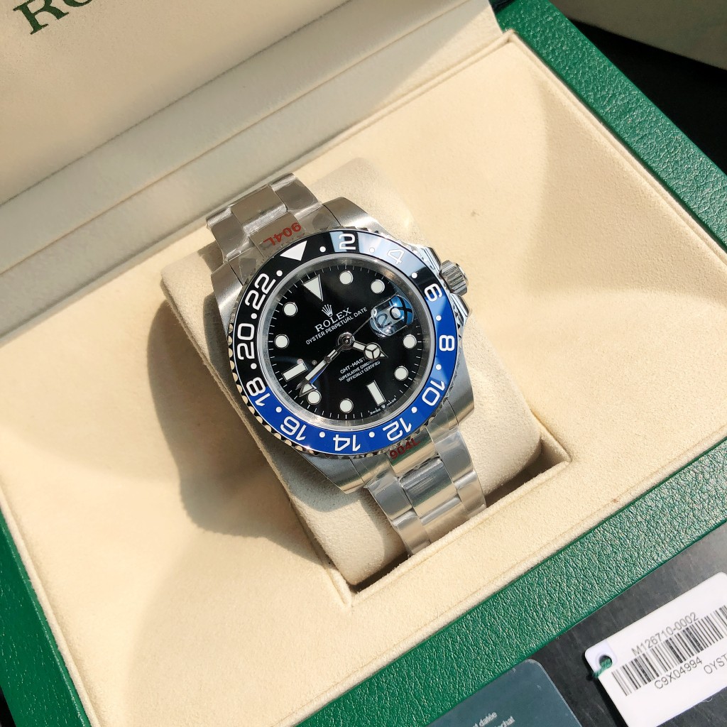 Rolex GMT Master II Batman Steel Automatic Black Dial Men's Watch - DesignerGu