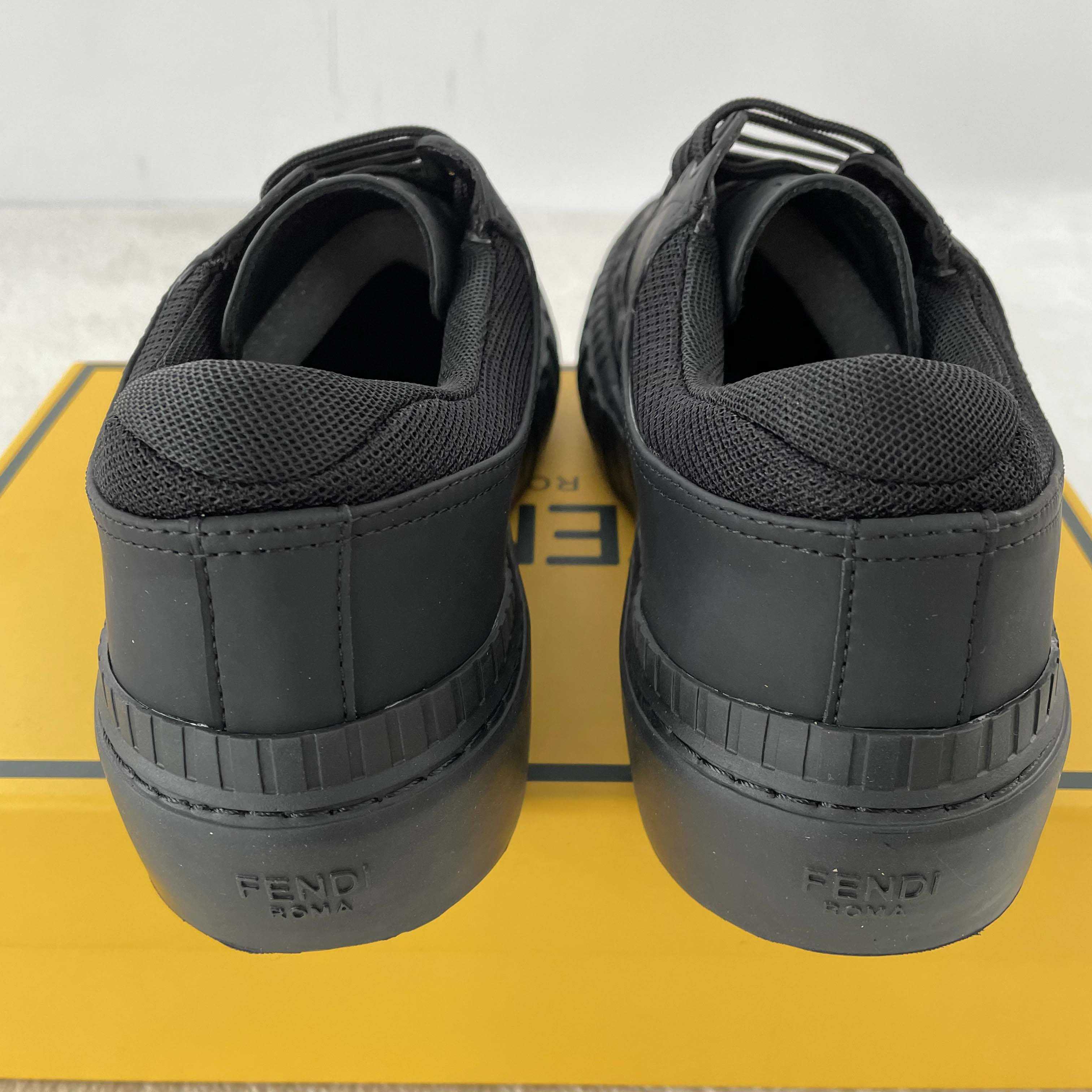 Fendi FF Black Fabric Low-tops Sneaker - DesignerGu