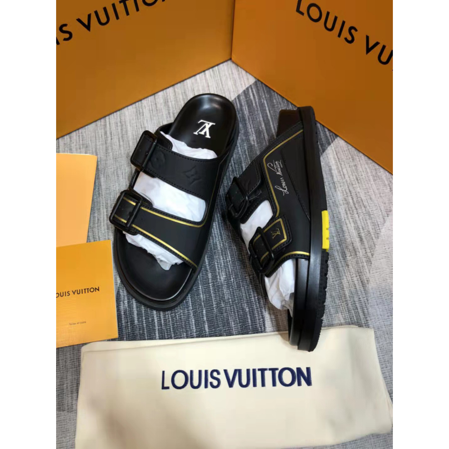 Louis Vuitton Monogram Sandals - DesignerGu