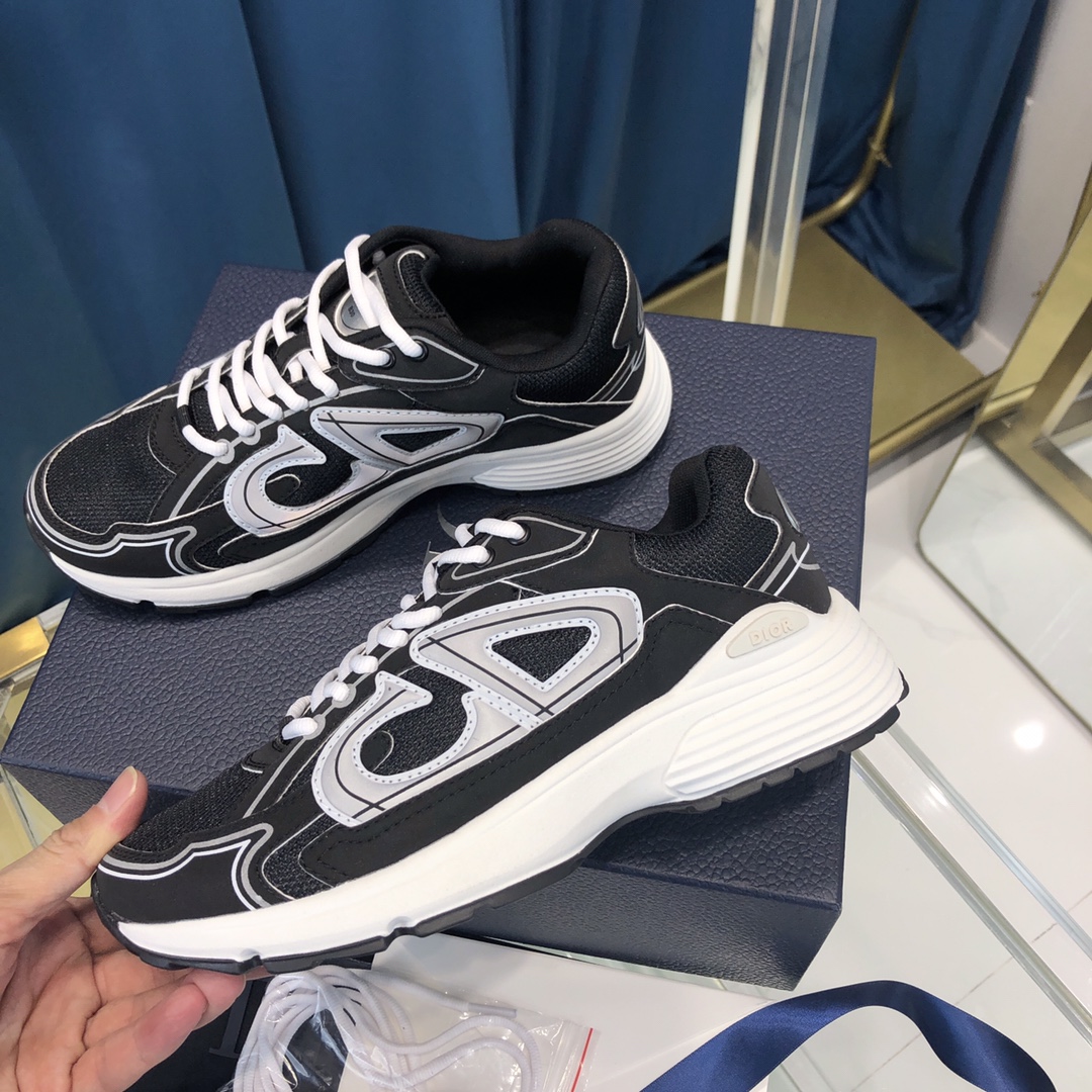 Dior B30 Sneaker Black Mesh And Technical Fabric - DesignerGu