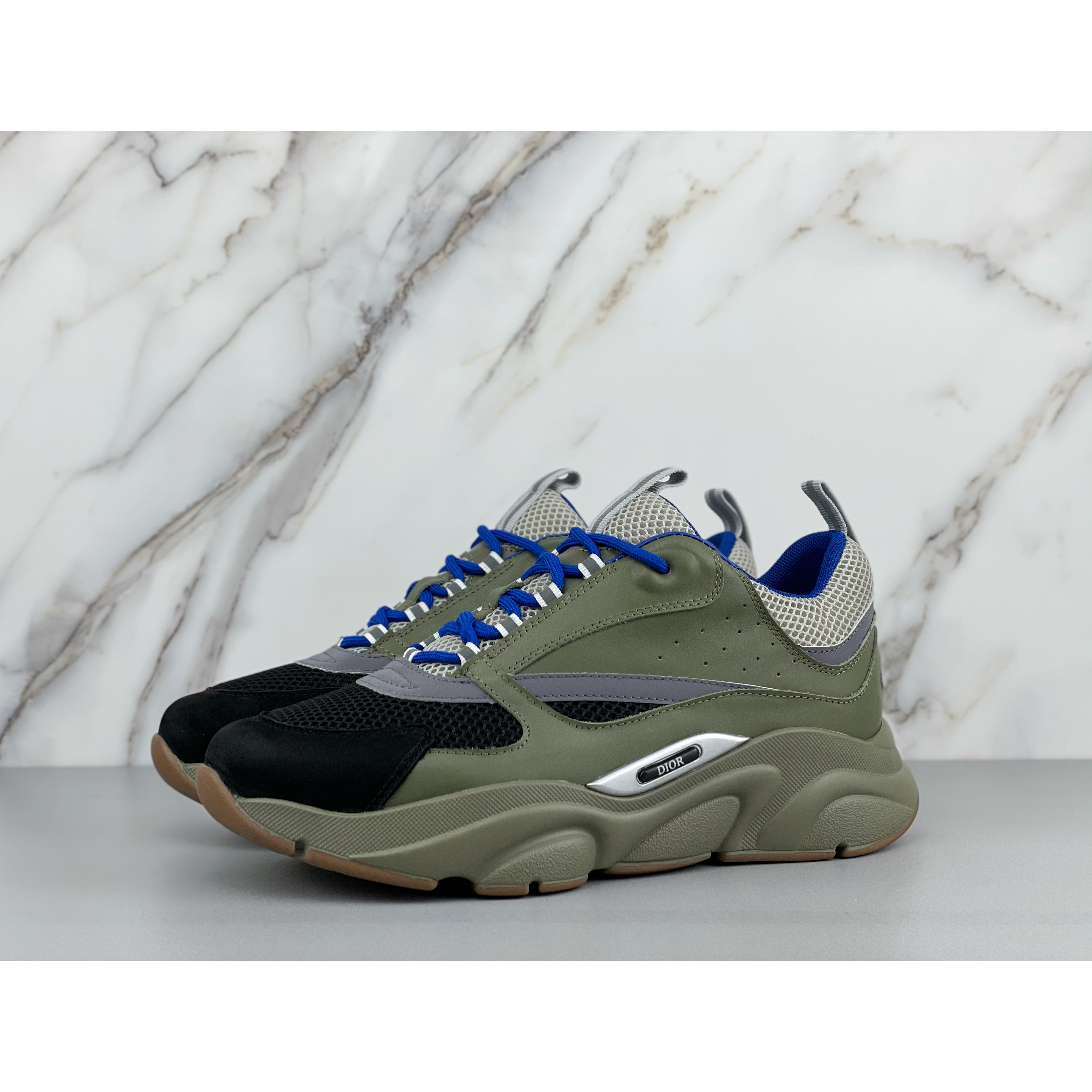 Dior B22 Low-top Sneaker In Green&Blue - DesignerGu